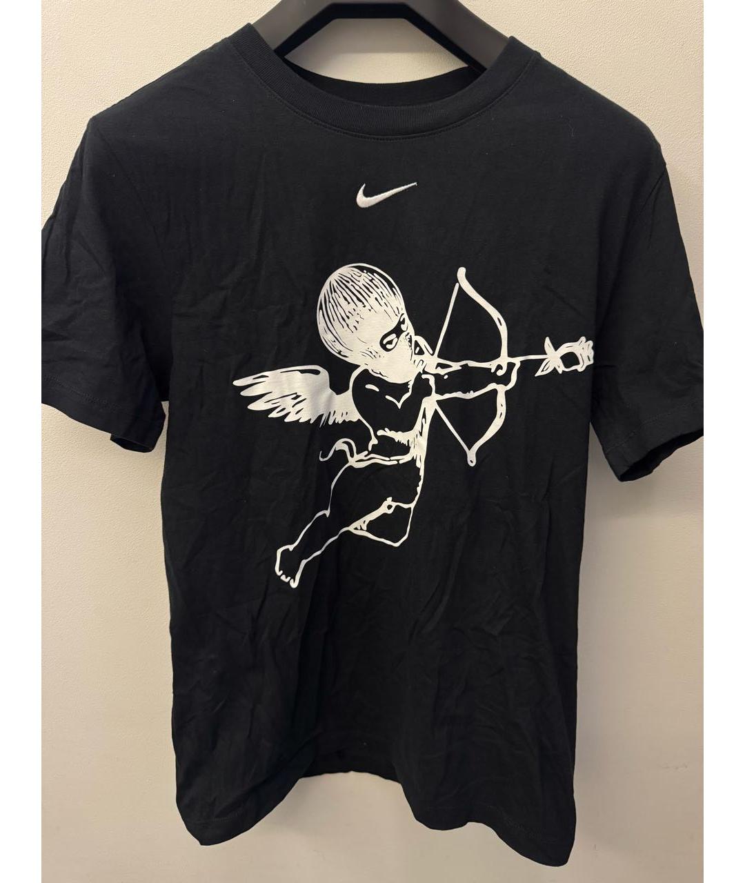 NIKE Черная хлопковая футболка, фото 2