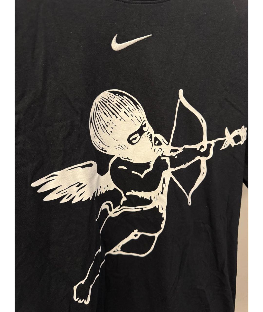 NIKE Черная хлопковая футболка, фото 4