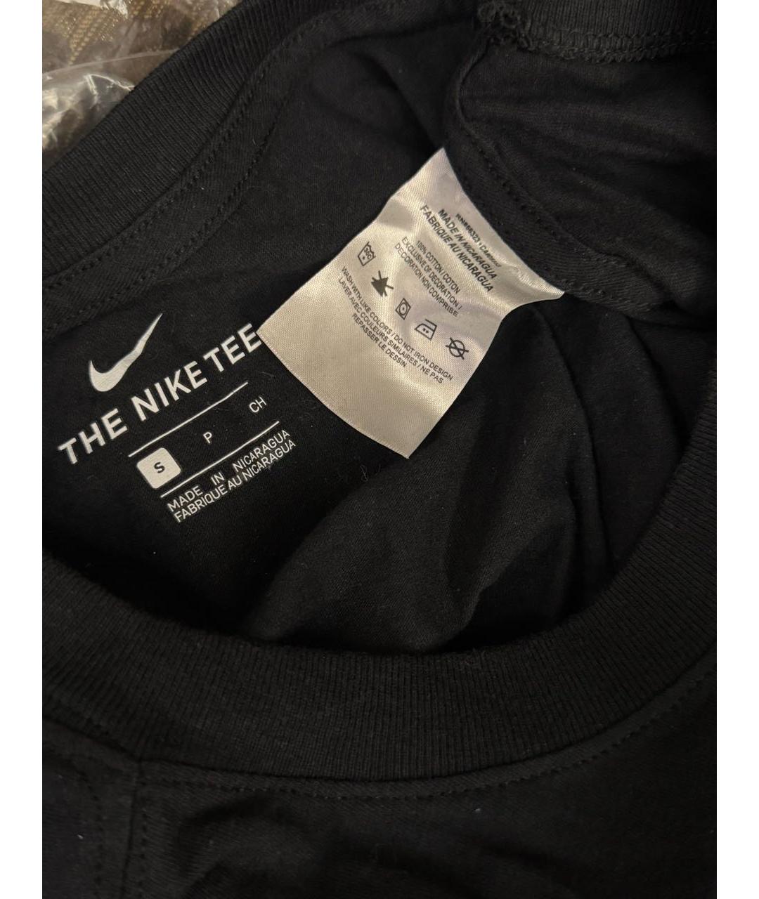 NIKE Черная хлопковая футболка, фото 5