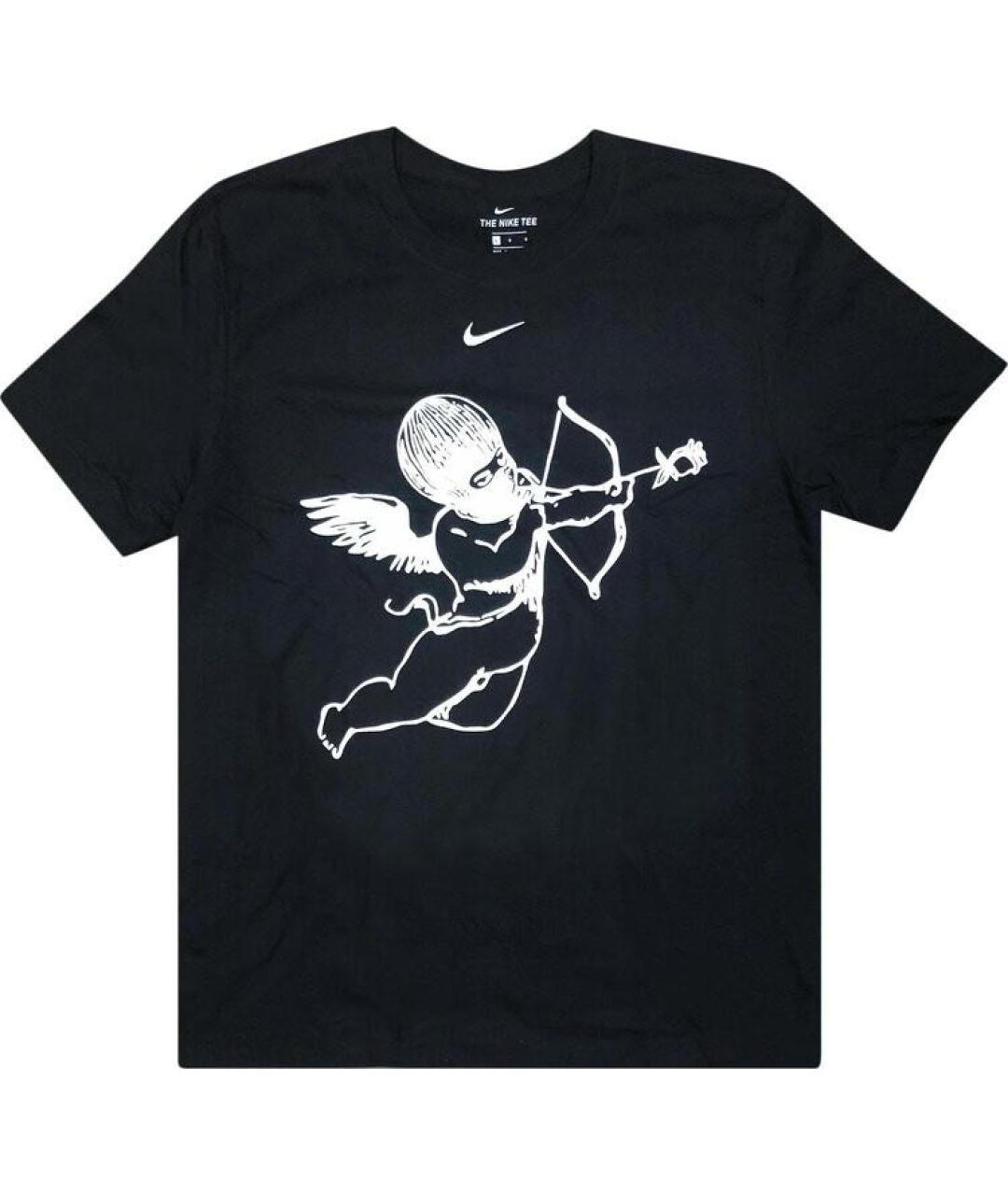 NIKE Черная хлопковая футболка, фото 6