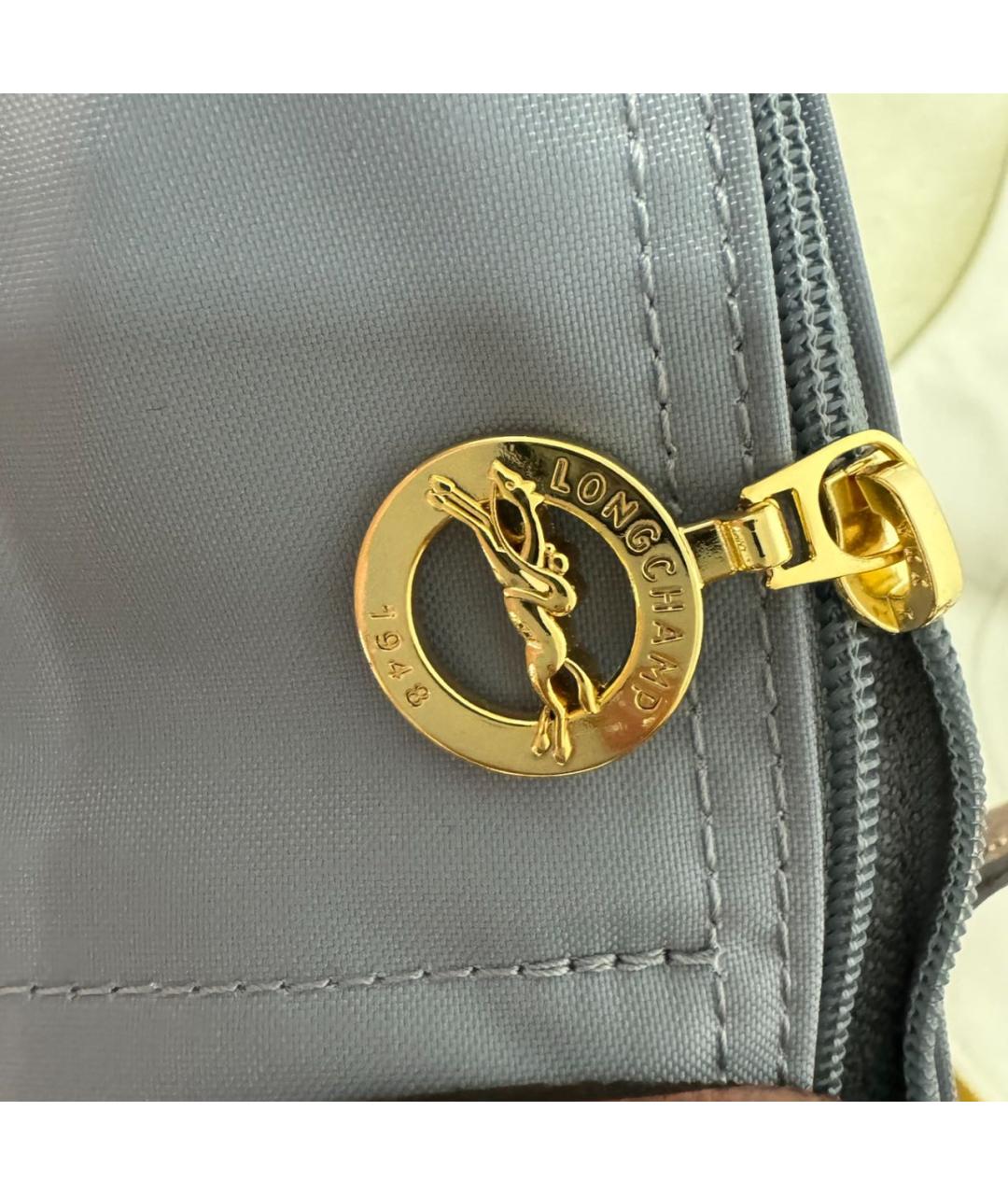 LONGCHAMP Голубая сумка тоут, фото 7