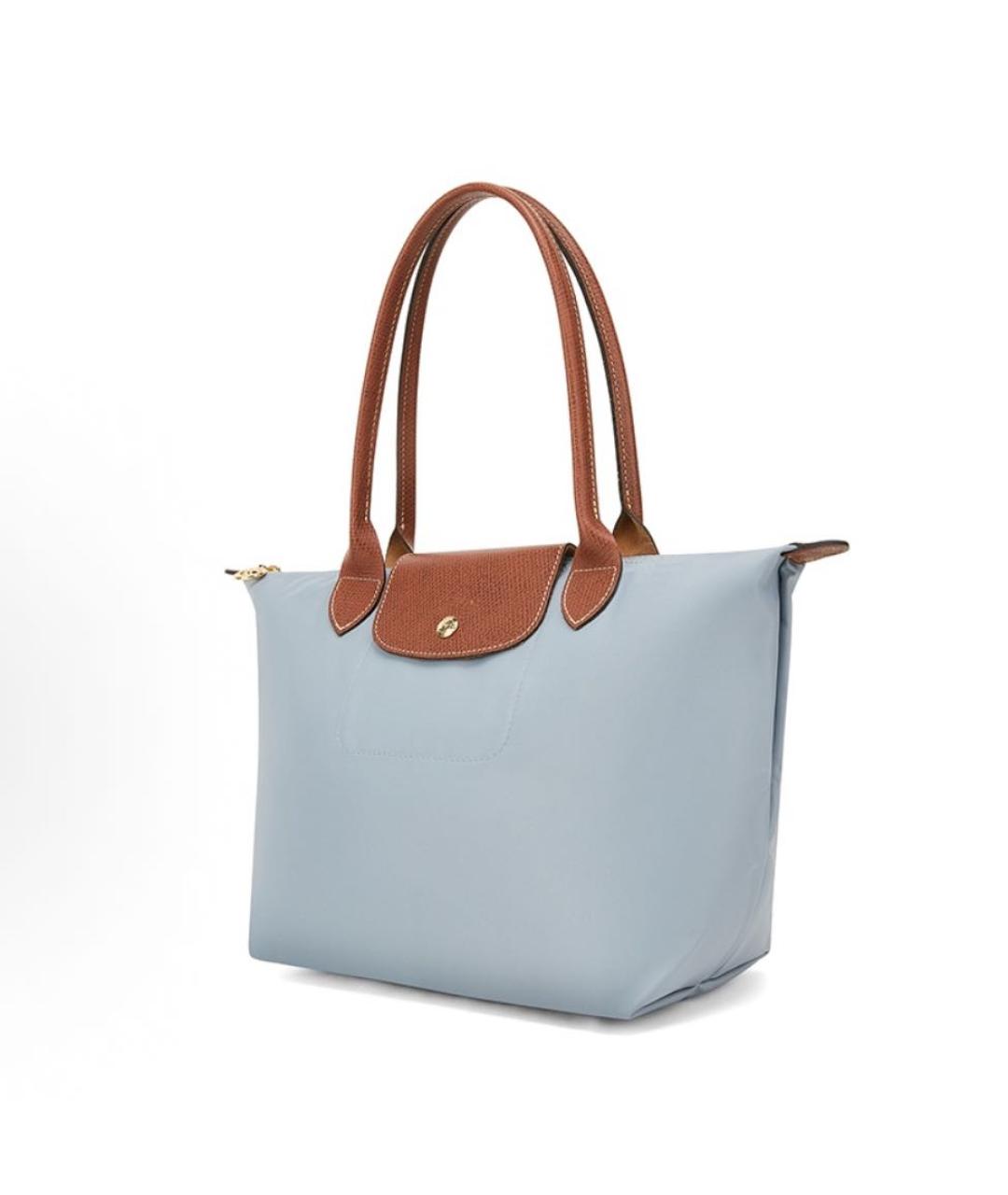 LONGCHAMP Голубая сумка тоут, фото 2