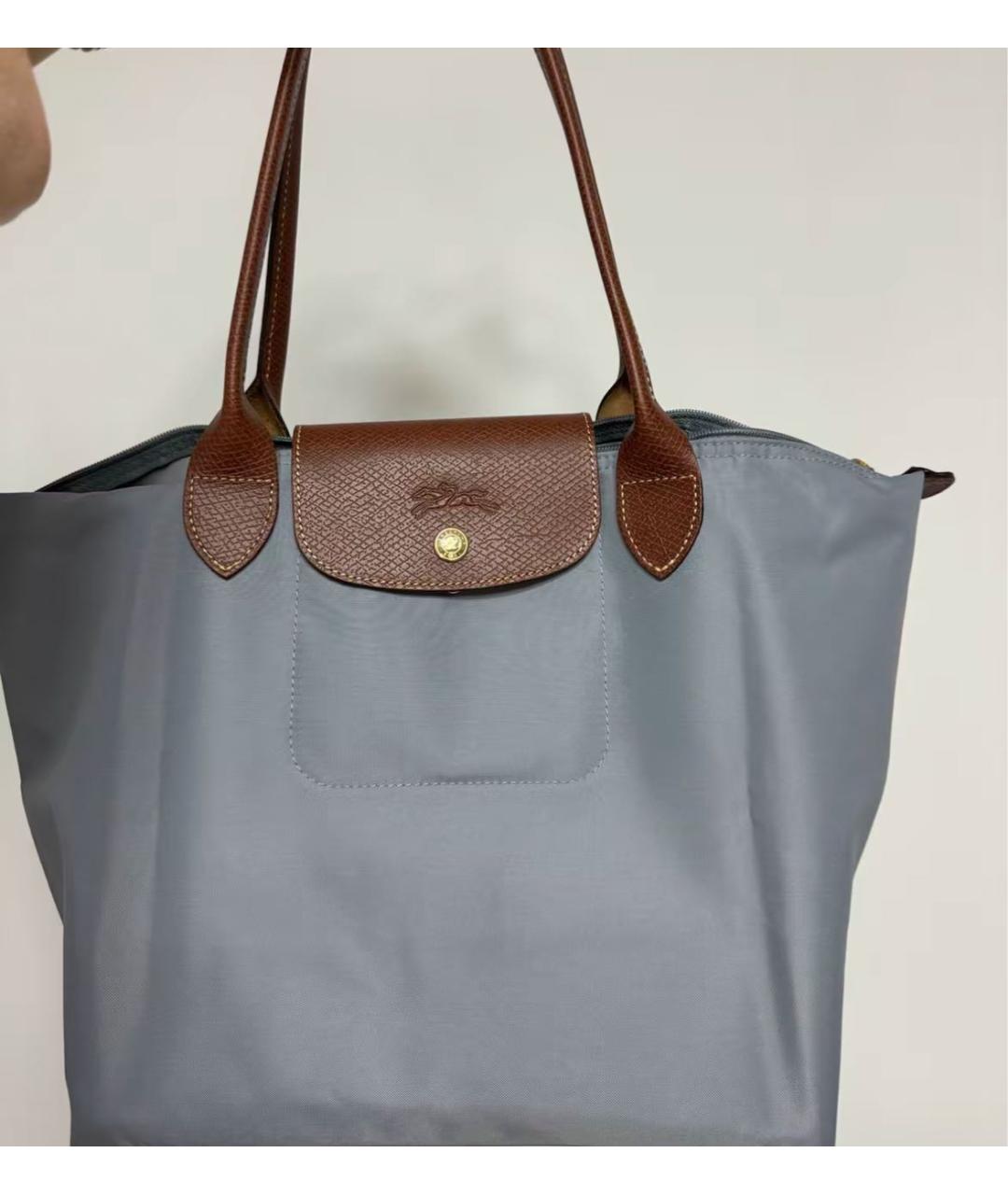 LONGCHAMP Голубая сумка тоут, фото 6