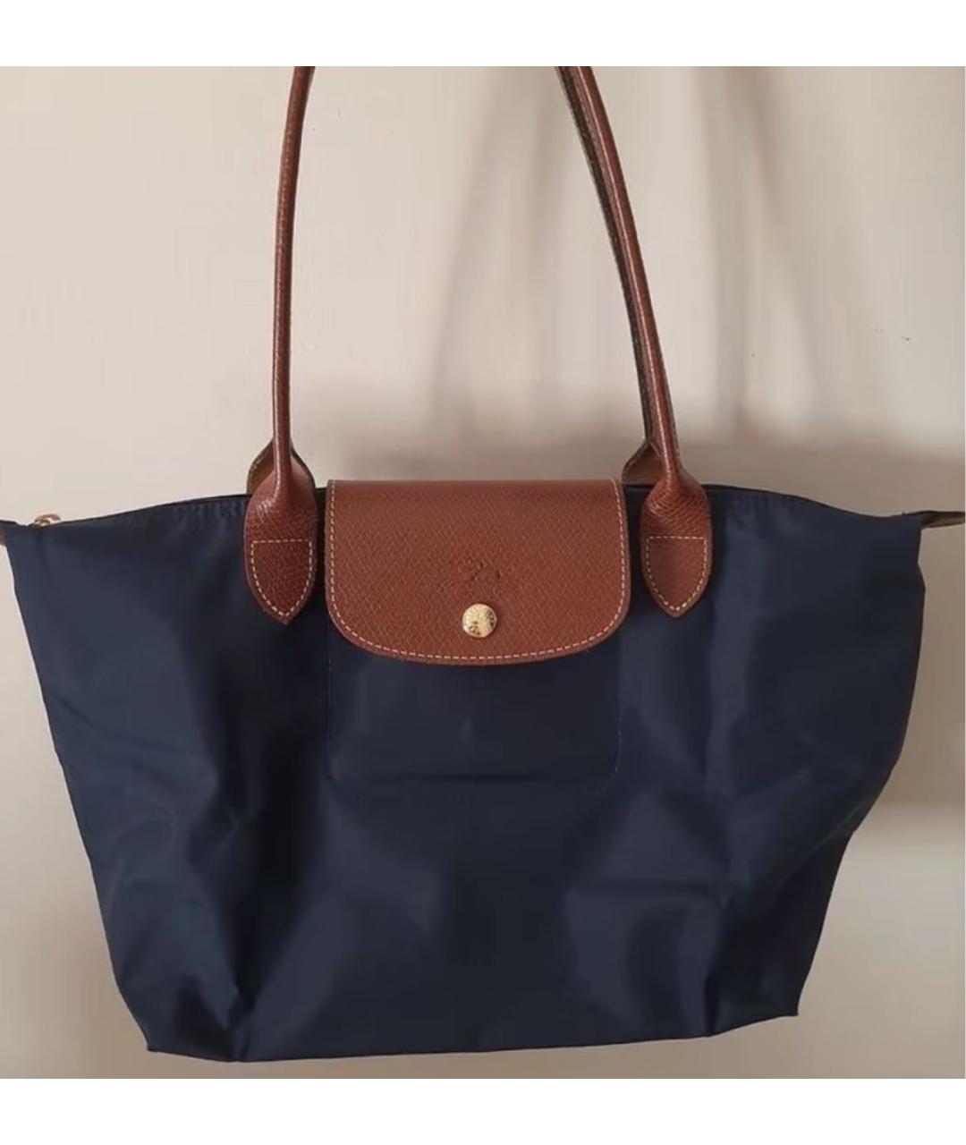 LONGCHAMP Темно-синяя сумка тоут, фото 7