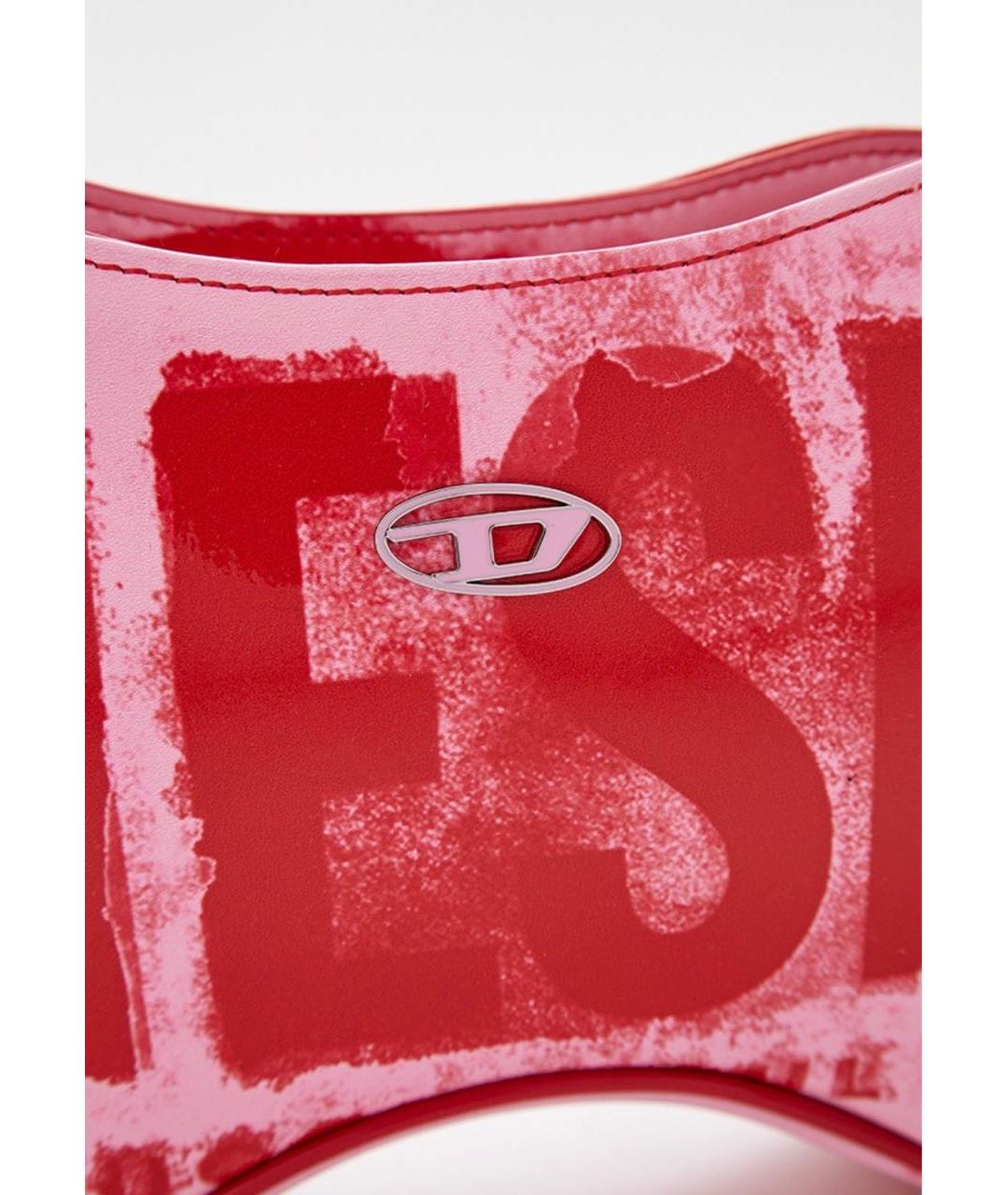 DIESEL Розовая сумка через плечо из искусственной кожи, фото 3