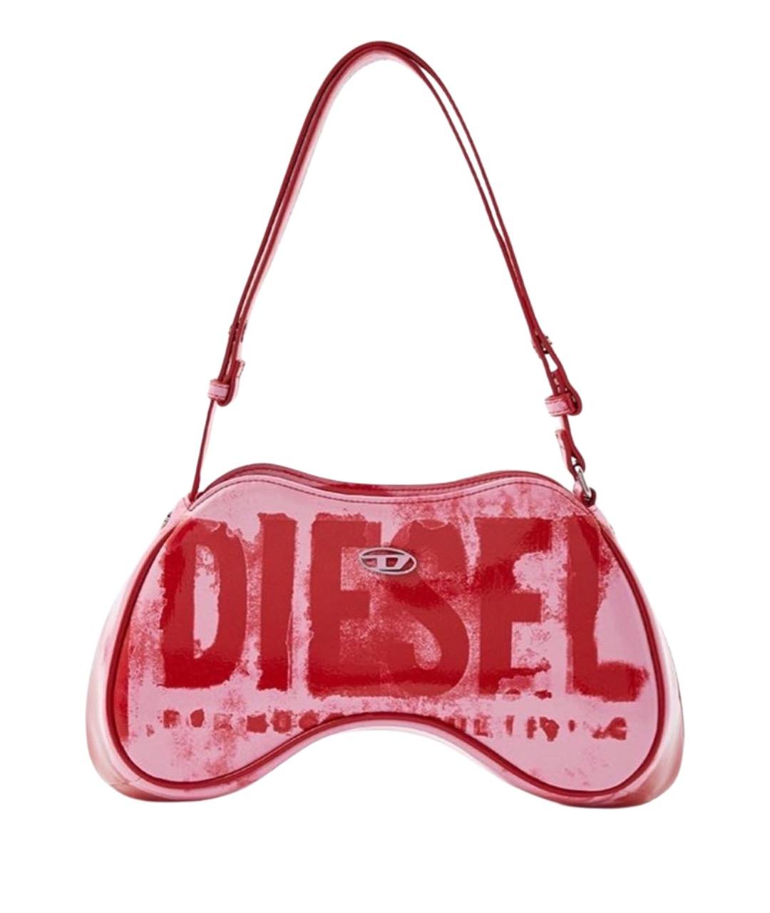 DIESEL Розовая сумка через плечо из искусственной кожи, фото 1