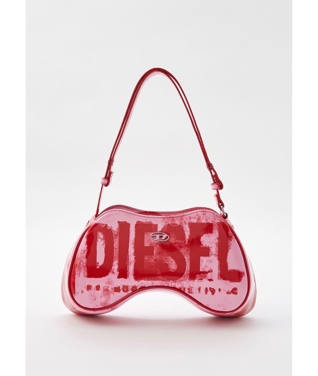 DIESEL Розовая сумка через плечо из искусственной кожи, фото 7