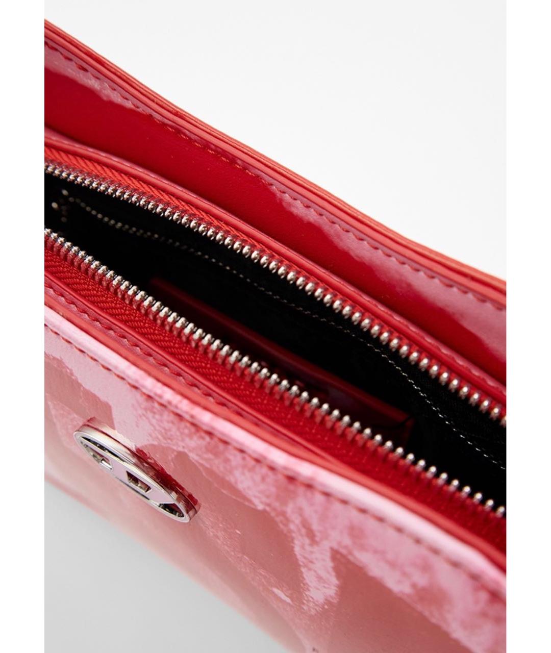 DIESEL Розовая сумка через плечо из искусственной кожи, фото 4