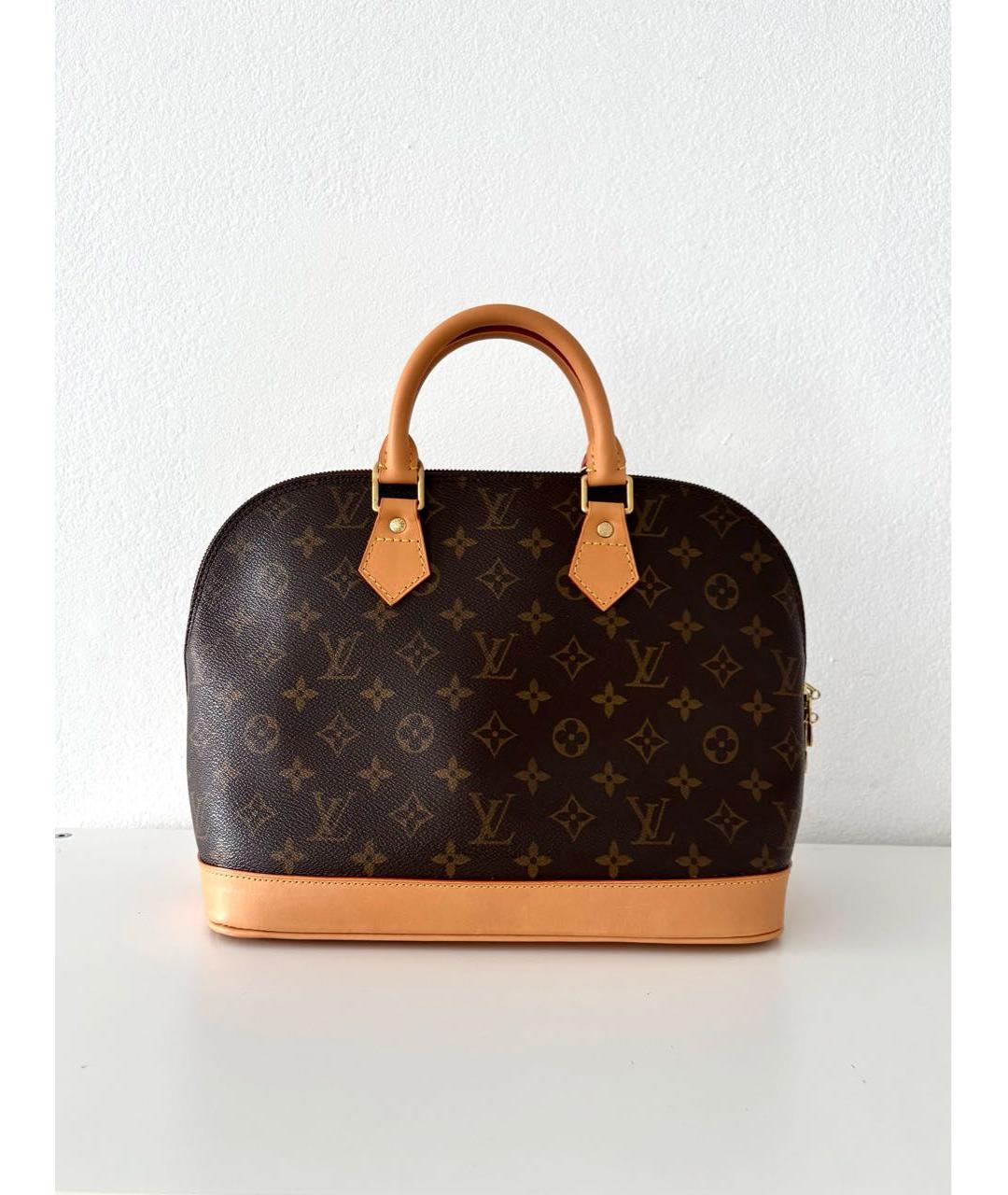 LOUIS VUITTON Коричневая сумка с короткими ручками, фото 9