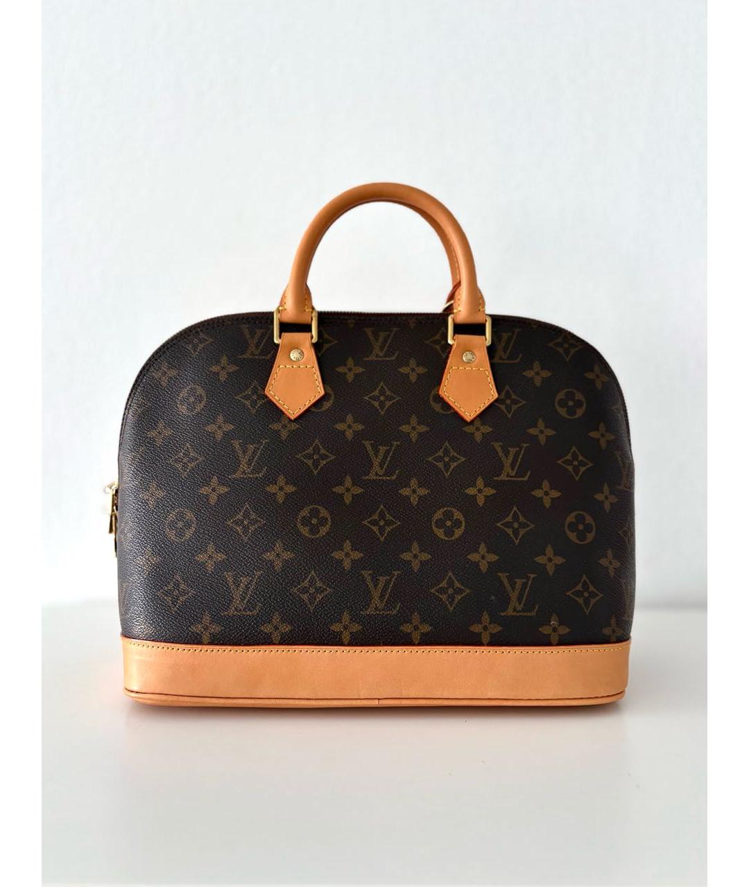 LOUIS VUITTON Коричневая сумка с короткими ручками, фото 3