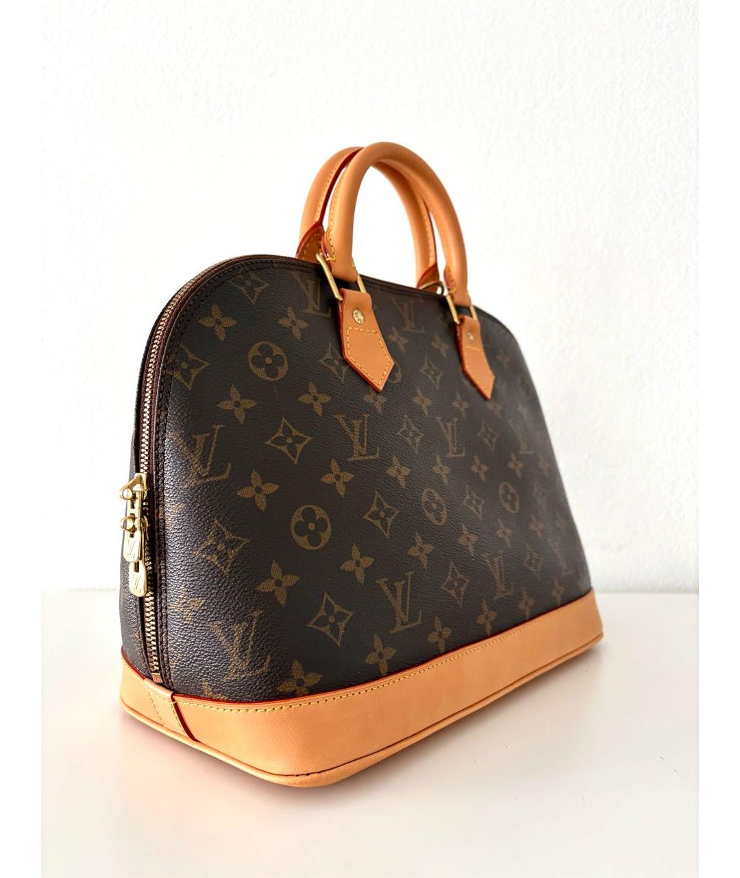 LOUIS VUITTON Коричневая сумка с короткими ручками, фото 2