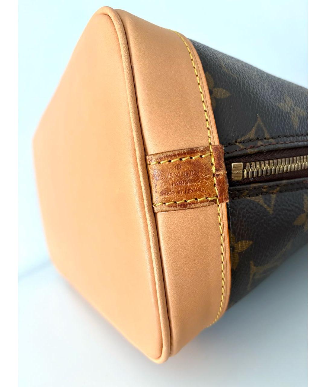 LOUIS VUITTON Коричневая сумка с короткими ручками, фото 4