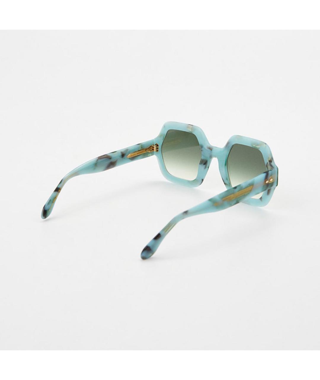 ISABEL MARANT Голубые пластиковые солнцезащитные очки, фото 2