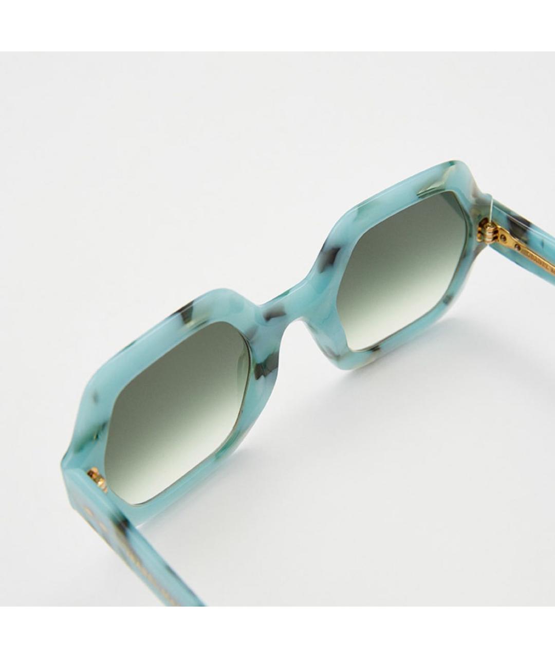 ISABEL MARANT Голубые пластиковые солнцезащитные очки, фото 3