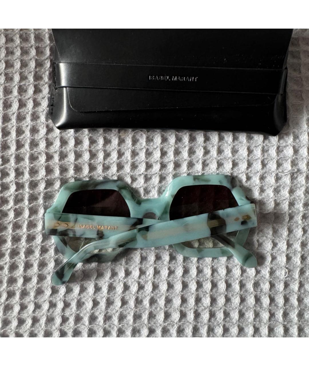 ISABEL MARANT Голубые пластиковые солнцезащитные очки, фото 7