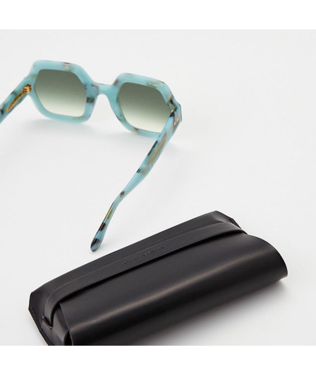 ISABEL MARANT Голубые пластиковые солнцезащитные очки, фото 4