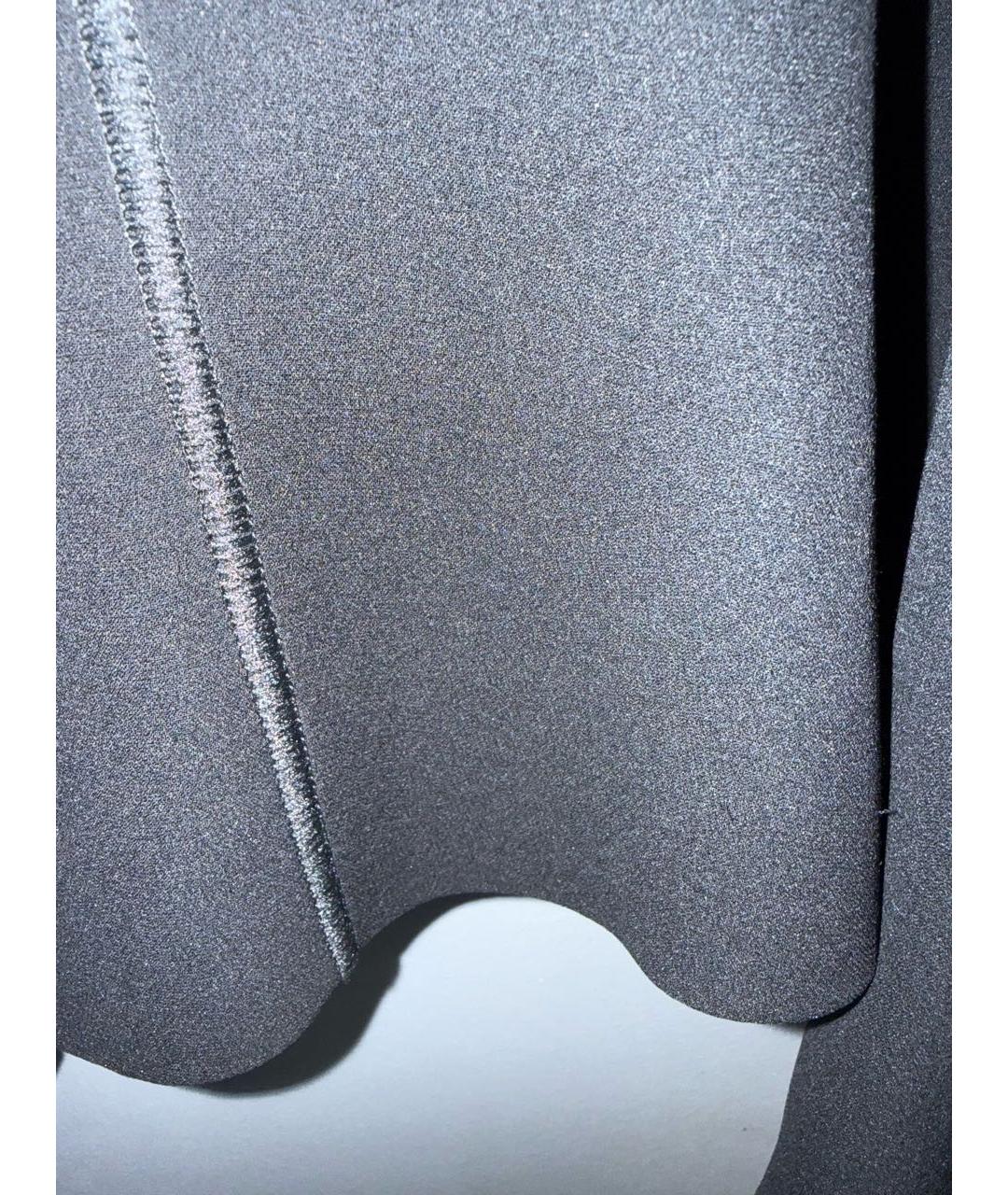 ARMANI COLLEZIONI Черный шелковый костюм с юбками, фото 4