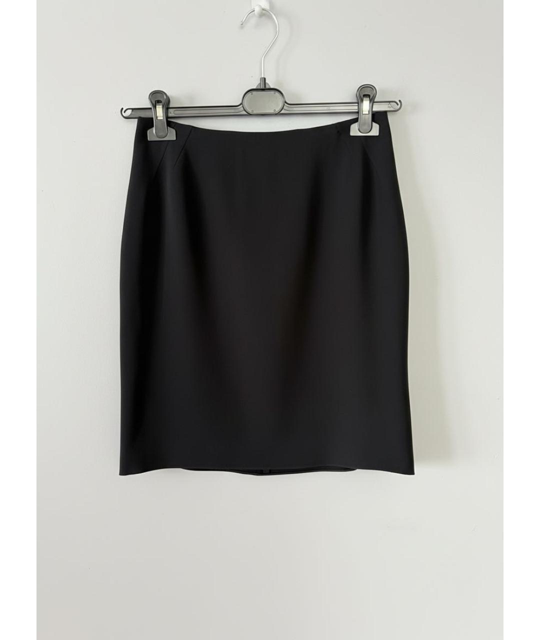 ARMANI COLLEZIONI Черный шелковый костюм с юбками, фото 6