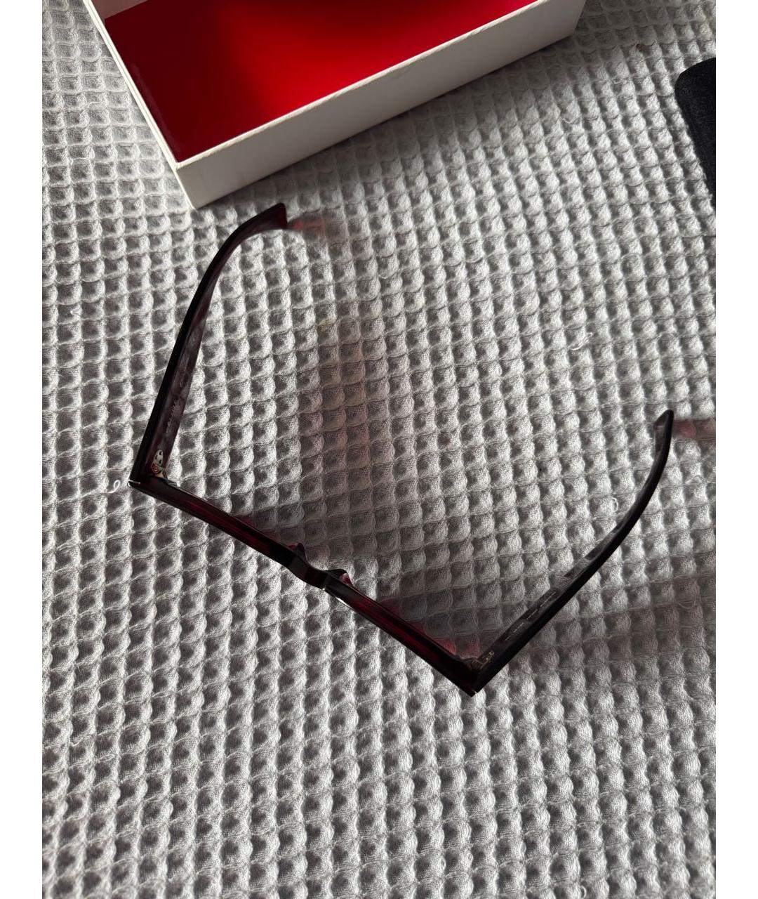 CELINE Красные пластиковые солнцезащитные очки, фото 6