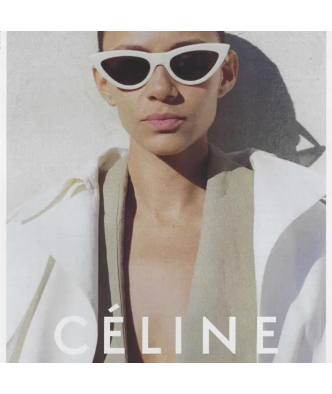 CELINE Синие пластиковые солнцезащитные очки, фото 2