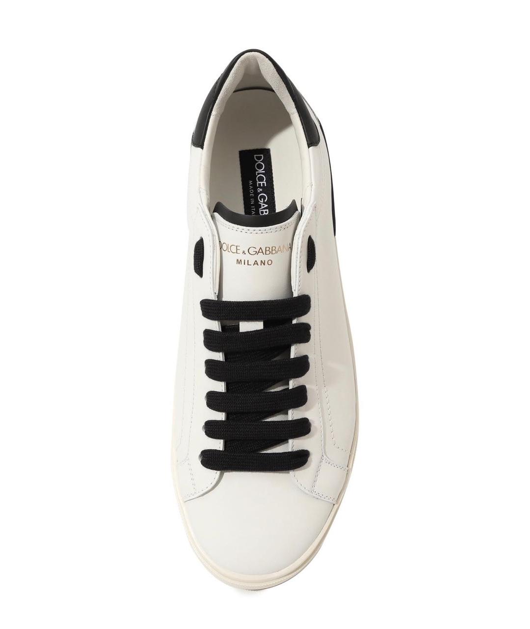 DOLCE&GABBANA Белые низкие кроссовки / кеды, фото 5