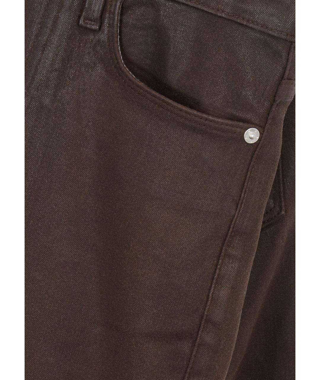 FRAME Коричневые хлопко-эластановые джинсы клеш, фото 4