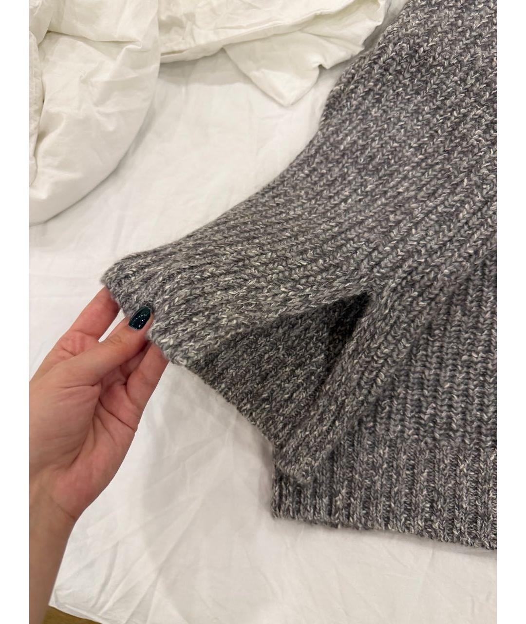 MICHAEL KORS Серый шерстяной джемпер / свитер, фото 2