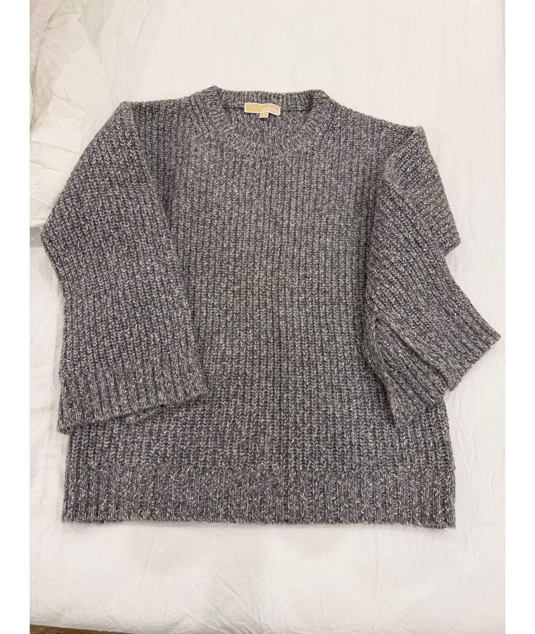 MICHAEL KORS Серый шерстяной джемпер / свитер, фото 6