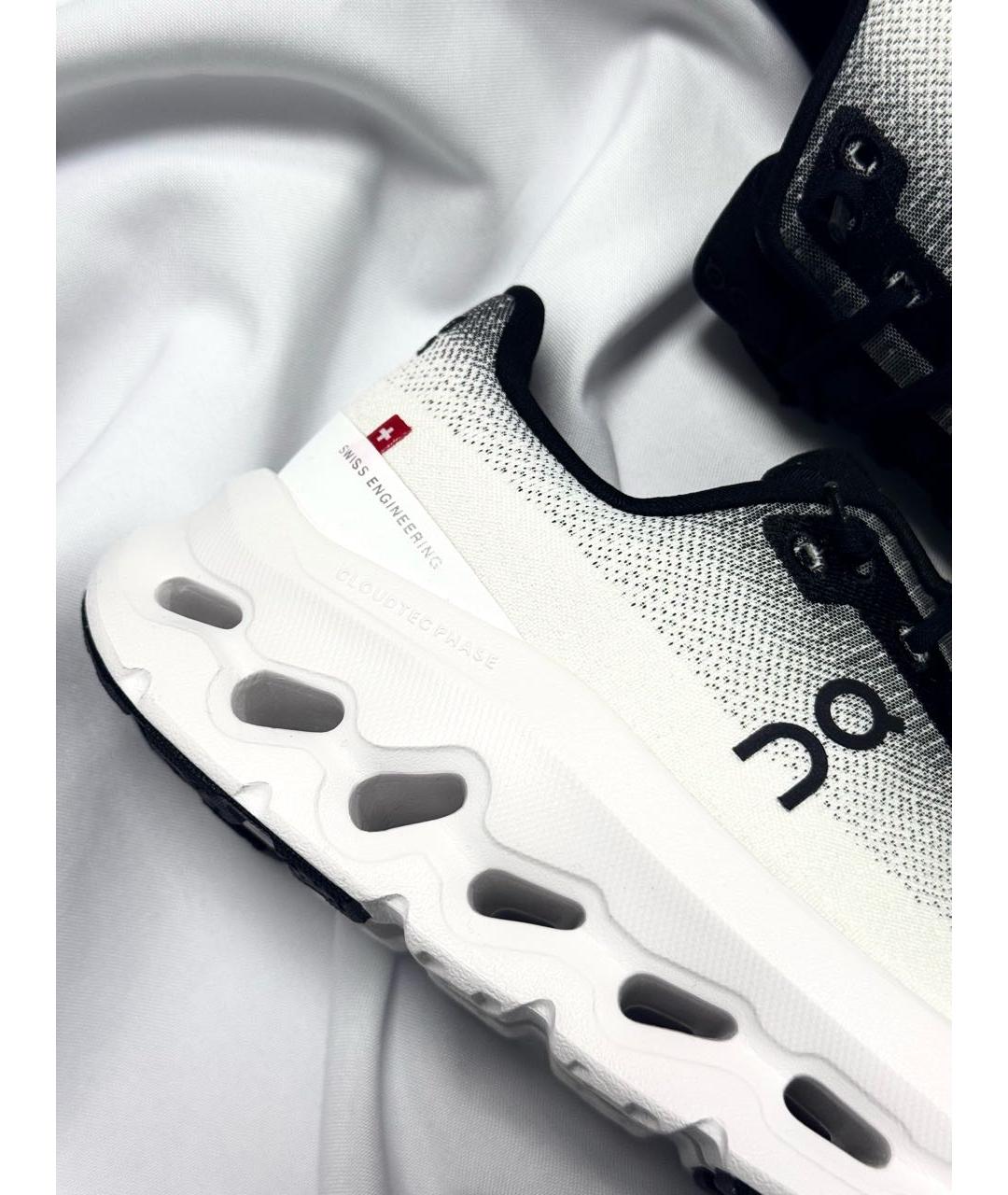 ON Белые текстильные низкие кроссовки / кеды, фото 5