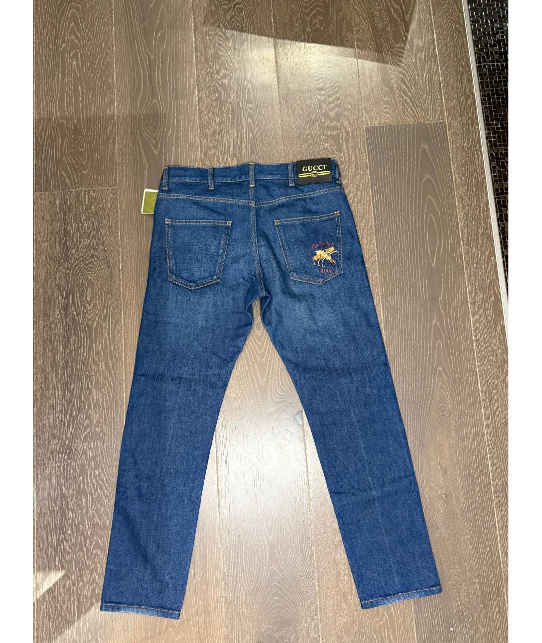 GUCCI Синие прямые джинсы, фото 2