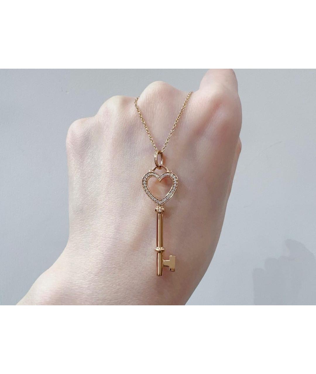 TIFFANY&CO Розовое колье из розового золота, фото 5