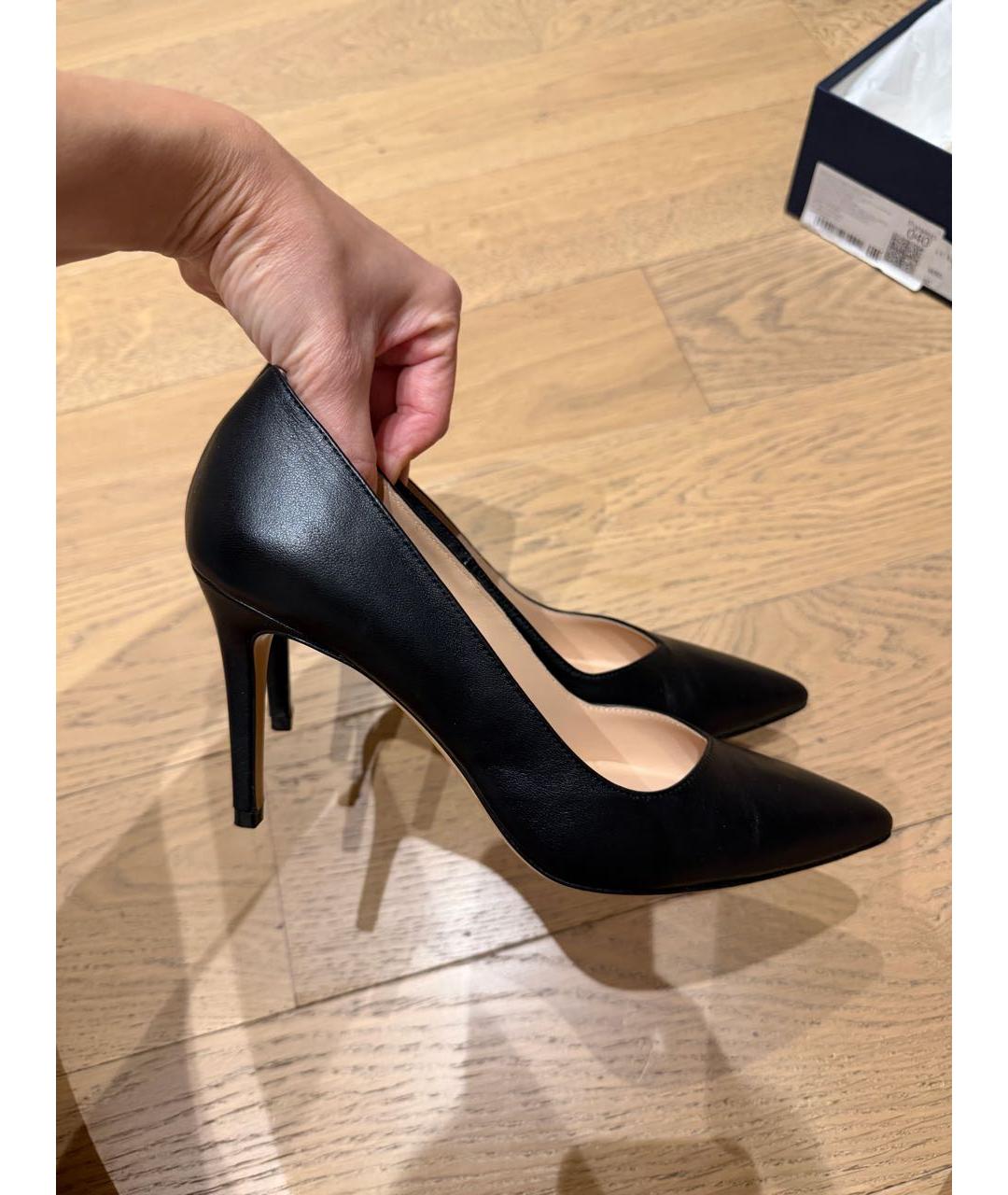 Principe di Bologna Черные кожаные туфли, фото 6