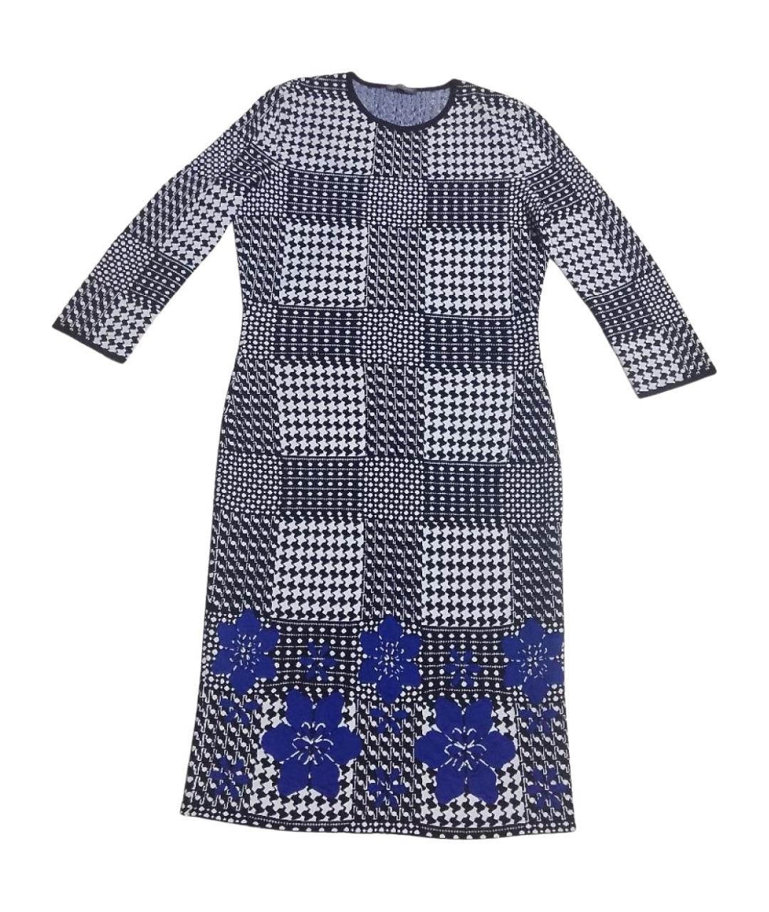 ALEXANDER MCQUEEN Черное вискозное повседневное платье, фото 1