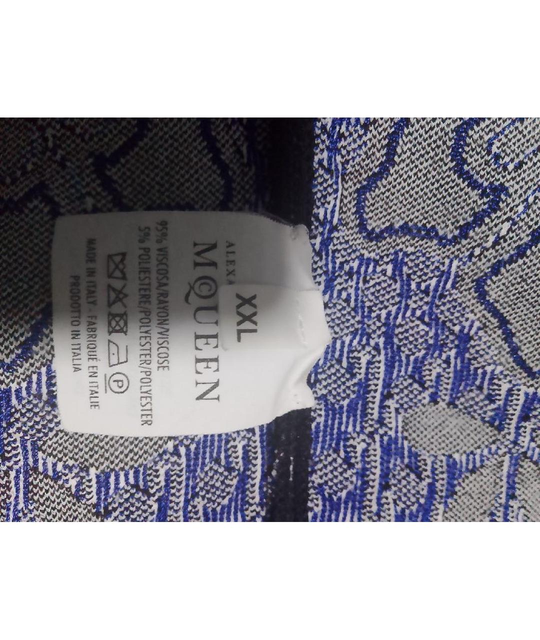 ALEXANDER MCQUEEN Черное вискозное повседневное платье, фото 4