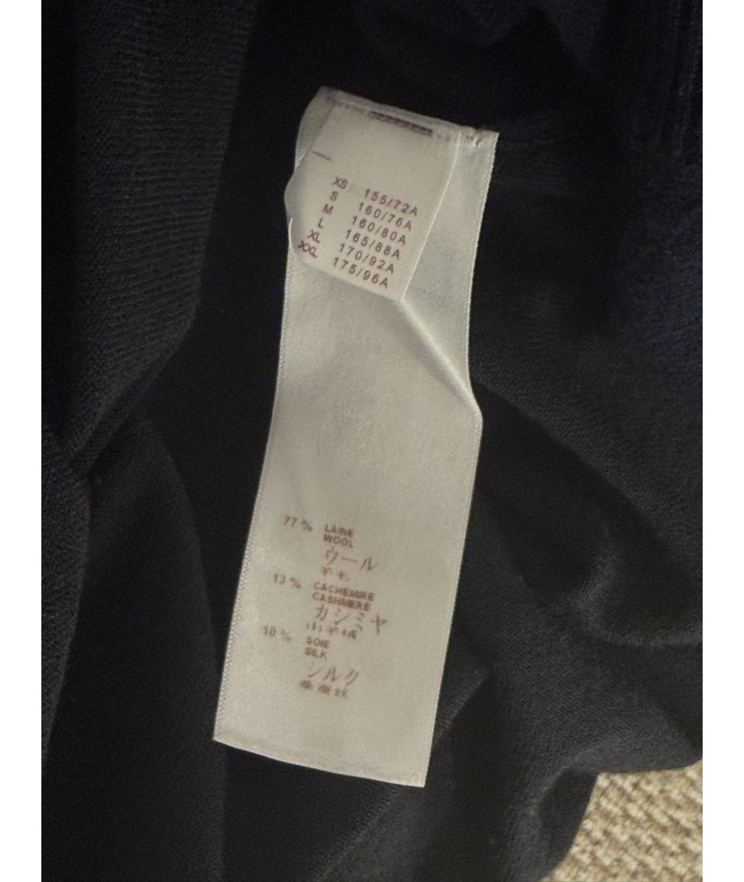 LOUIS VUITTON Темно-синяя шерстяная водолазка, фото 4