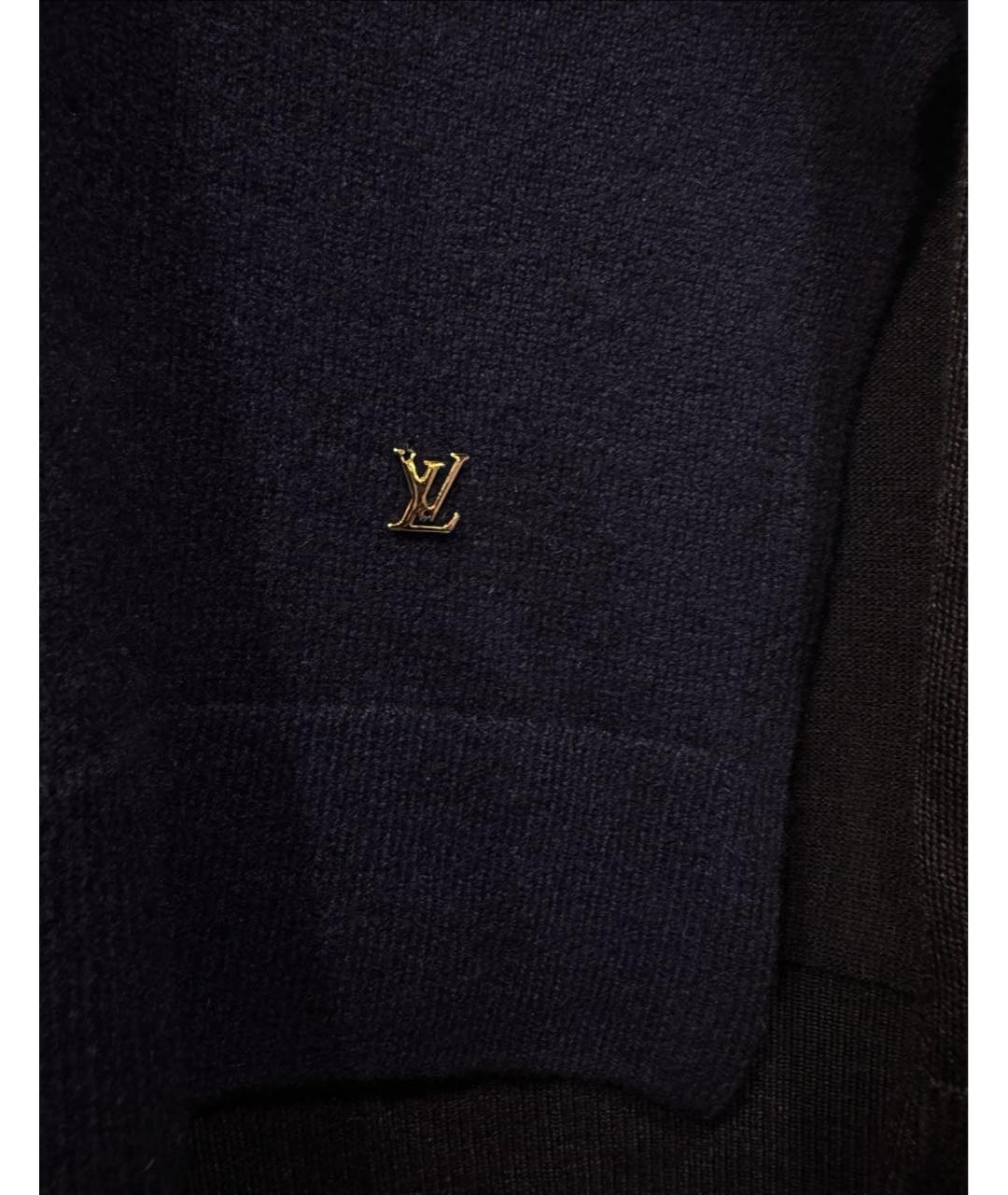 LOUIS VUITTON Темно-синяя шерстяная водолазка, фото 3