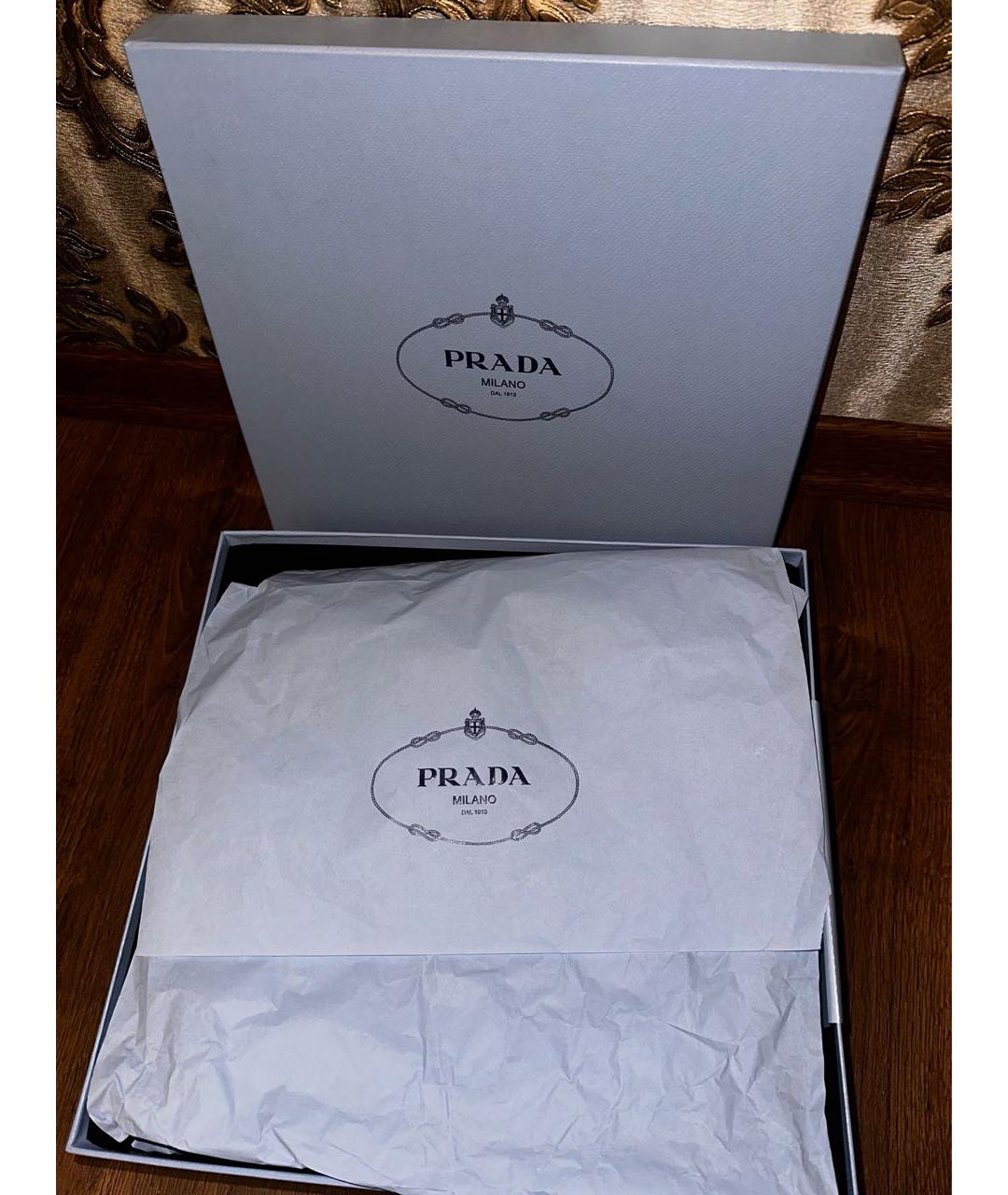 PRADA Черные кожаные ботильоны, фото 5