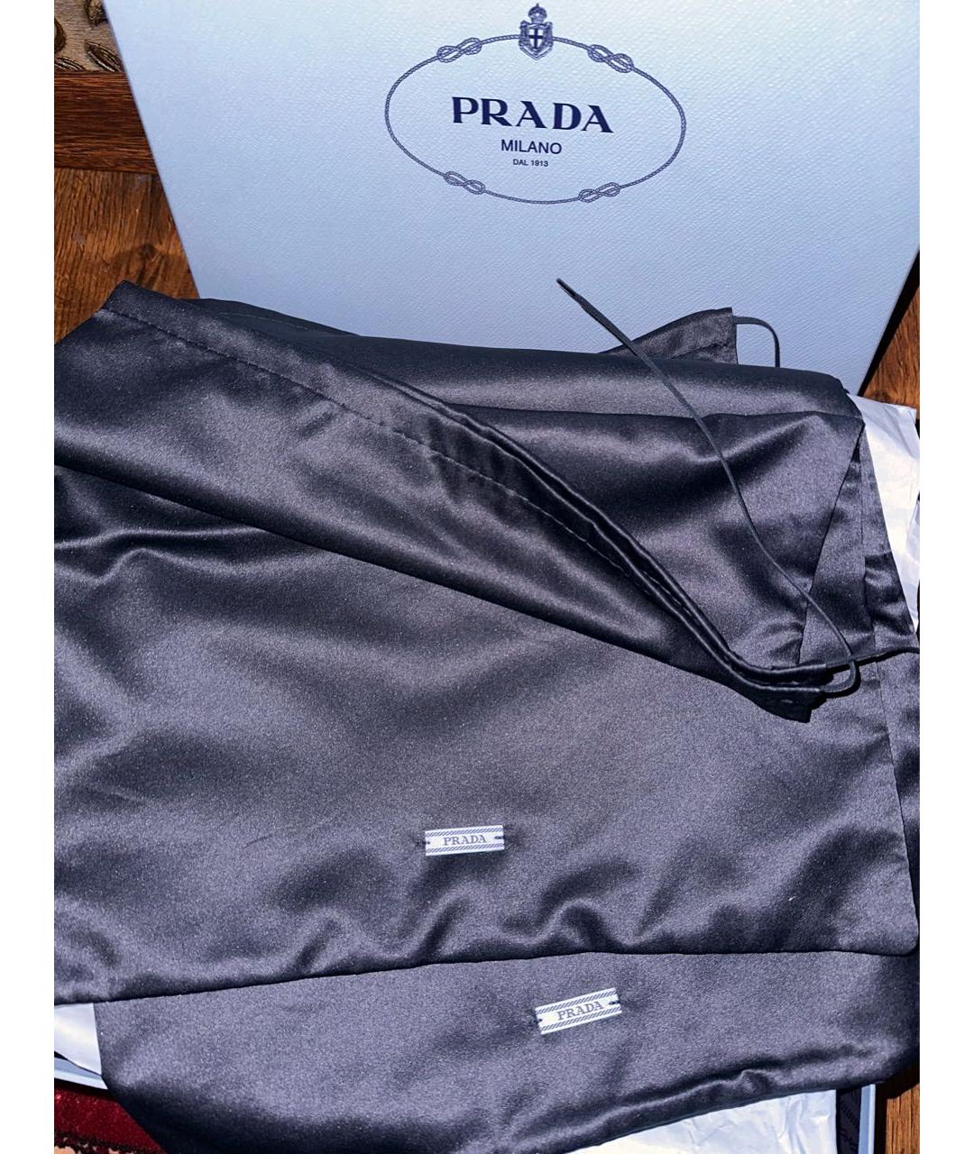 PRADA Черные кожаные ботильоны, фото 6