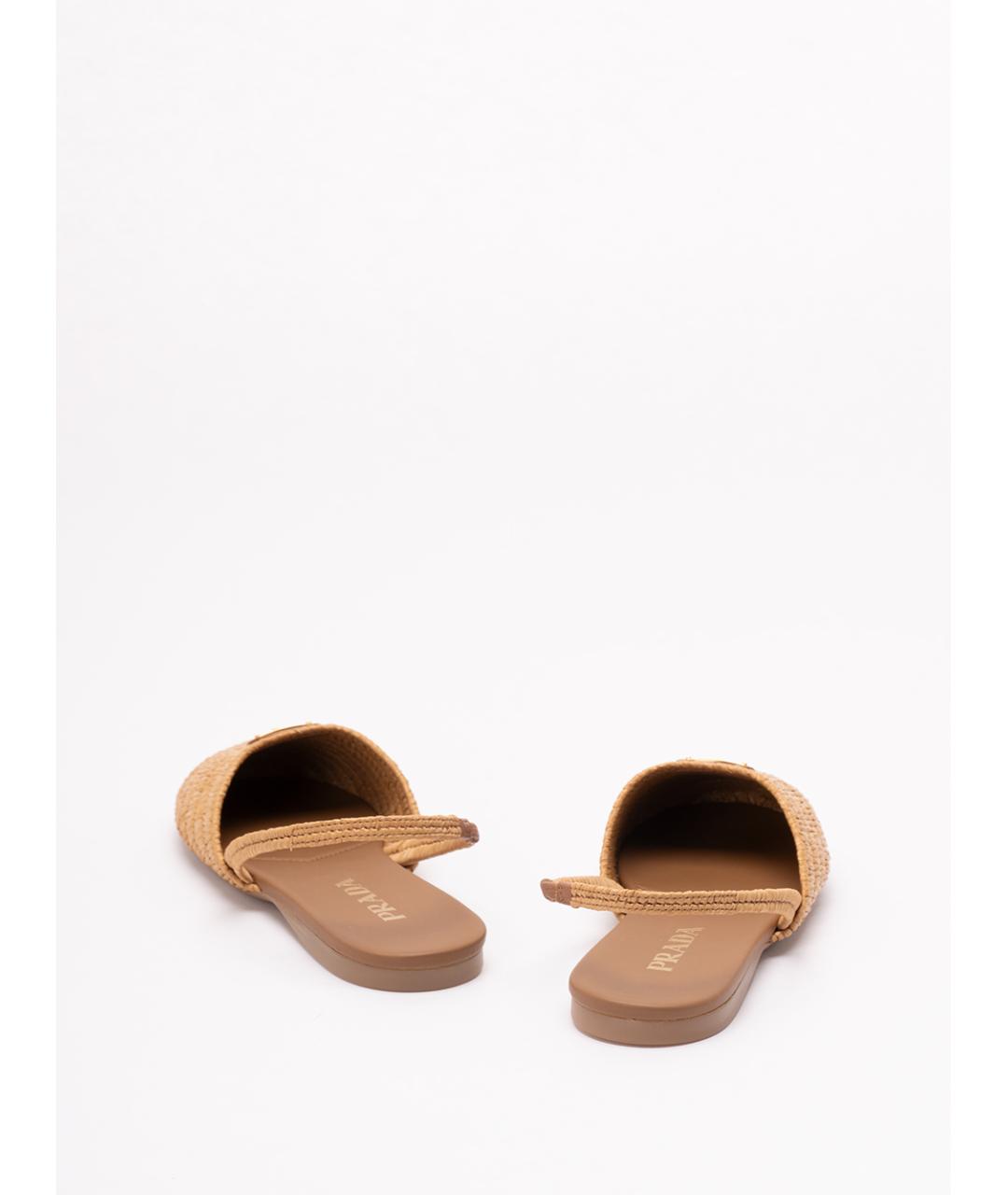PRADA Бежевые босоножки, фото 2