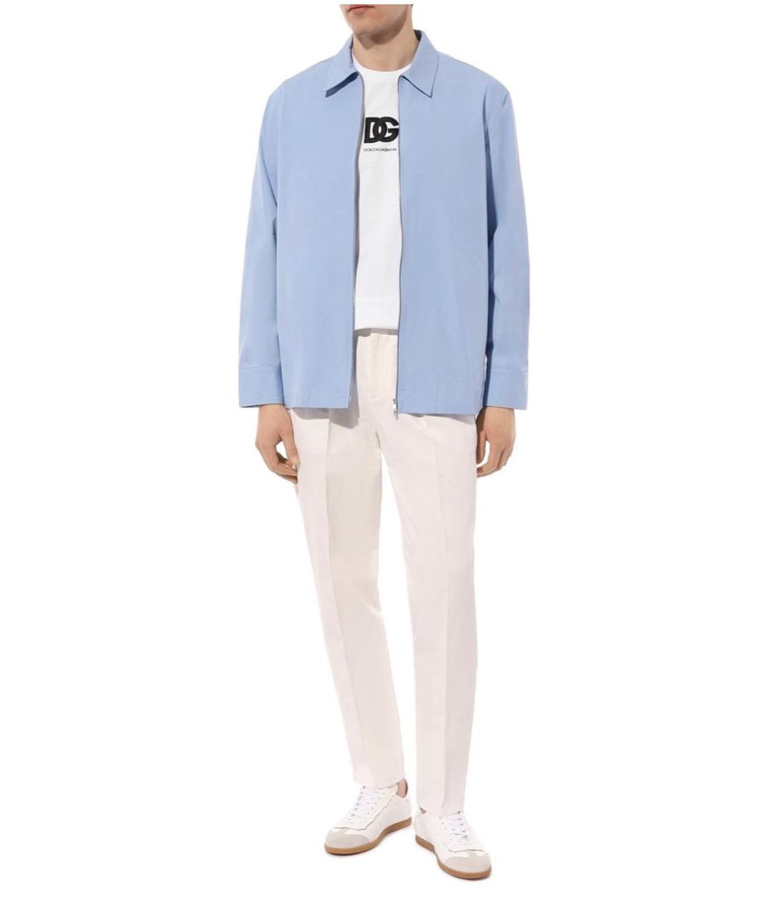 DOLCE&GABBANA Белая хлопковая футболка, фото 5