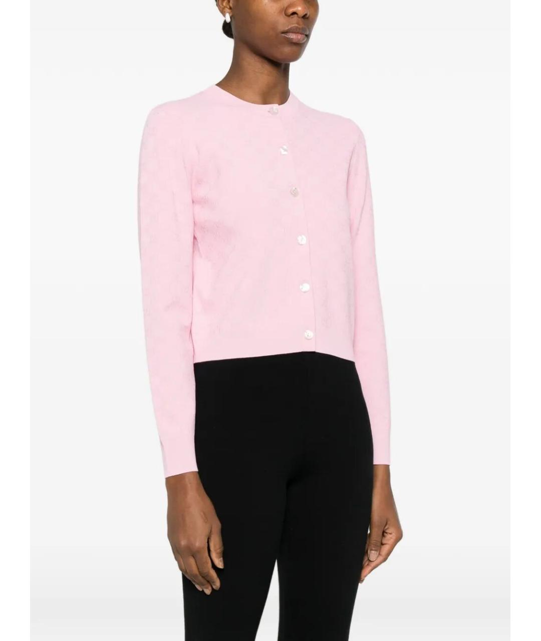 GUCCI Розовый вискозный кардиган, фото 4