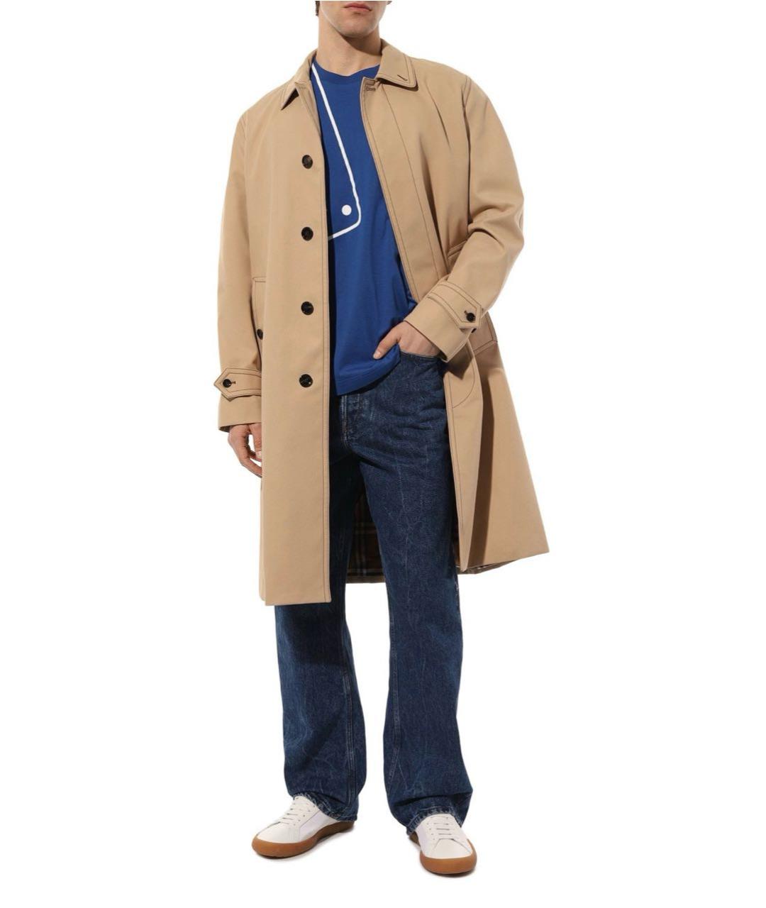 DOLCE&GABBANA Синяя хлопковая футболка, фото 5