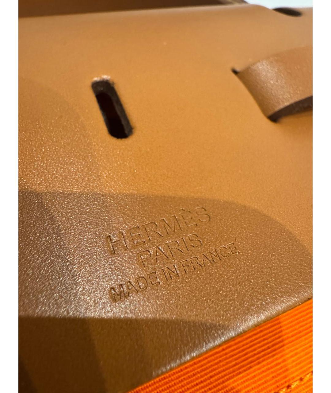 HERMES Оранжевая сумка через плечо, фото 4