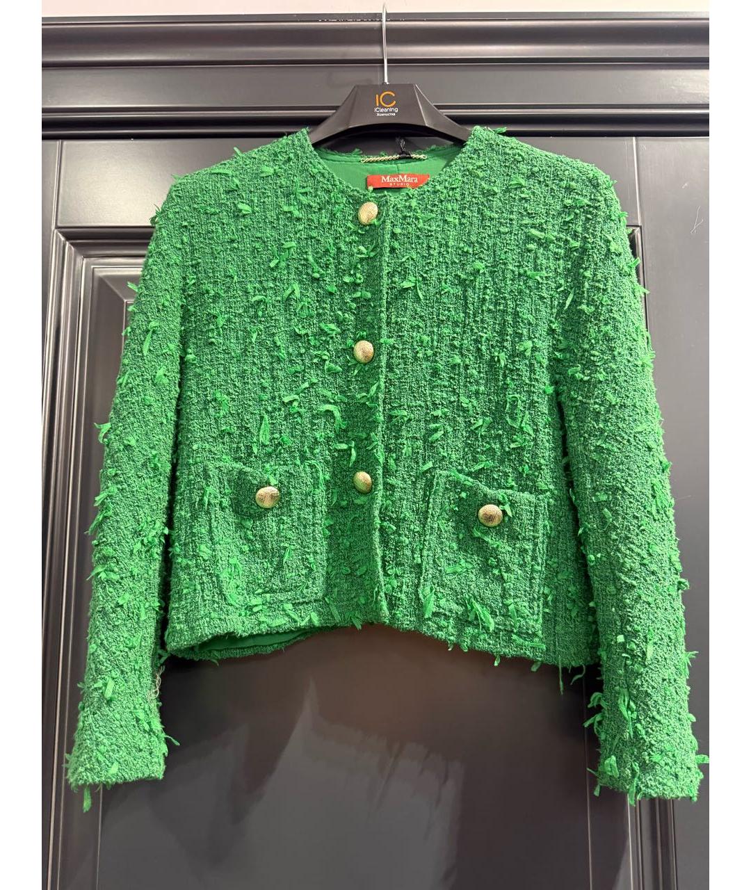 MAX MARA STUDIO Зеленый жакет/пиджак, фото 9