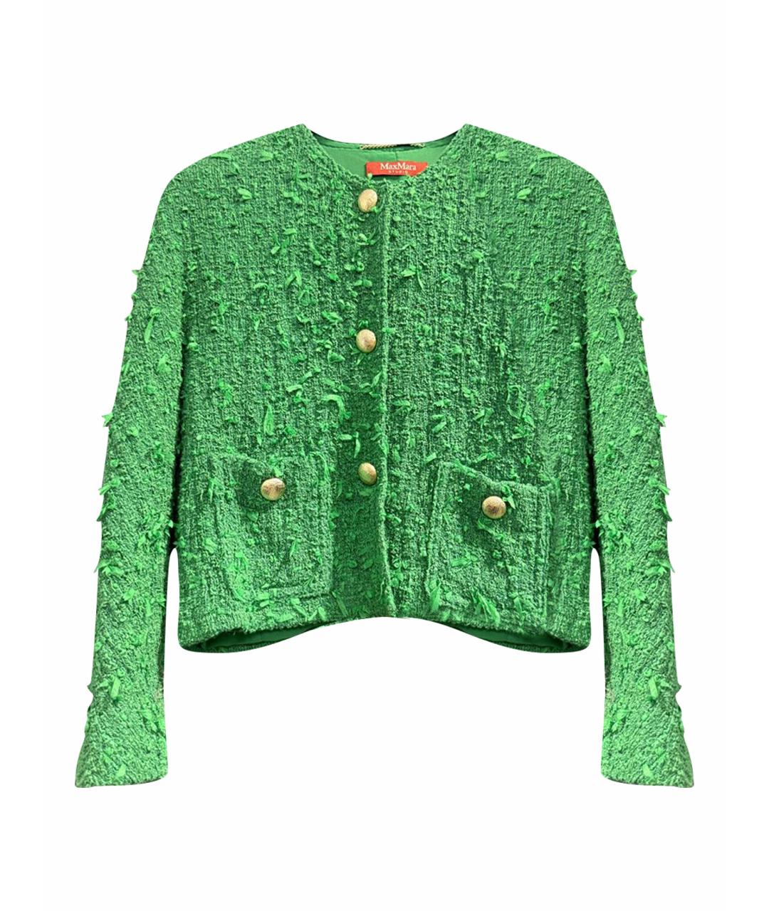 MAX MARA STUDIO Зеленый жакет/пиджак, фото 1