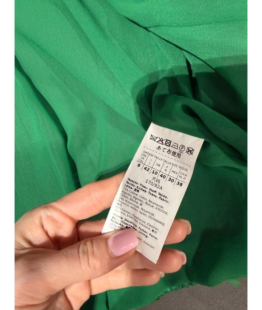 MAX MARA STUDIO Зеленый жакет/пиджак, фото 6
