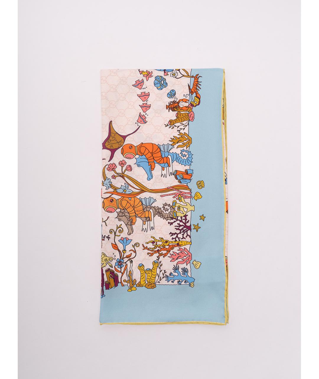 GUCCI Мульти шелковый платок, фото 7