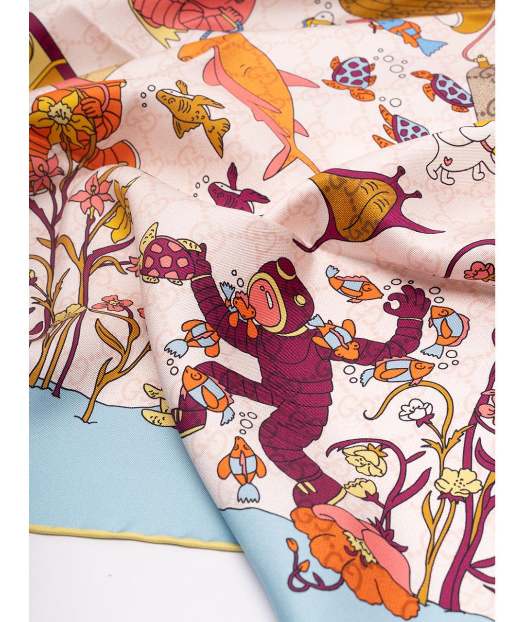 GUCCI Мульти шелковый платок, фото 4