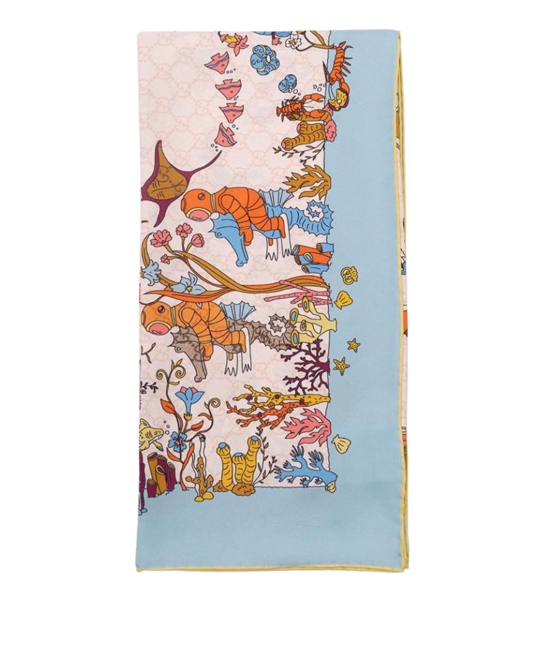 GUCCI Мульти шелковый платок, фото 1