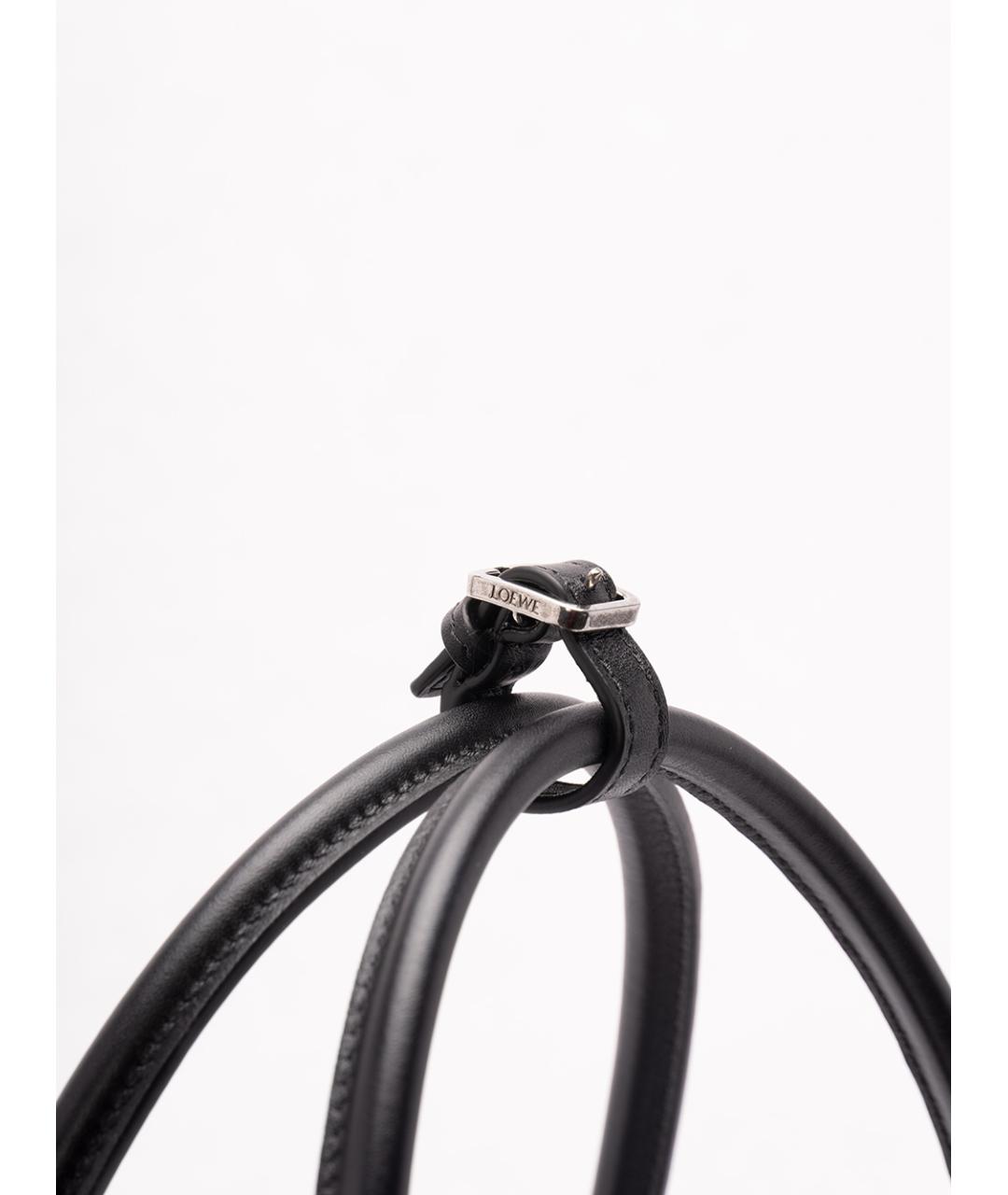 LOEWE Черная кожаная сумка через плечо, фото 4